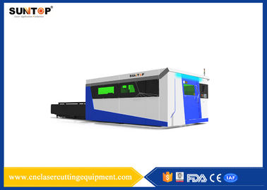 China Sistema do corte do laser da fibra óptica da chapa metálica com poder 1500W do laser fornecedor